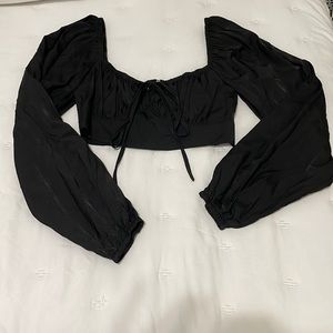 Black crop top